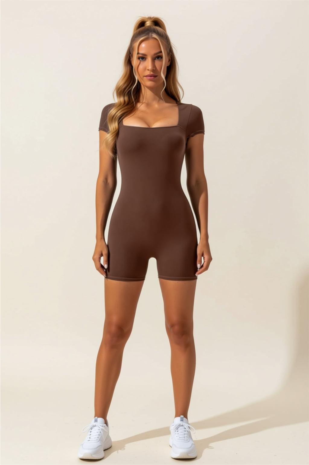 Short Sleeve Bodycon Romper