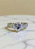 3 Carat Heart-Cut Moissanite Ring in 925 Sterling Silver