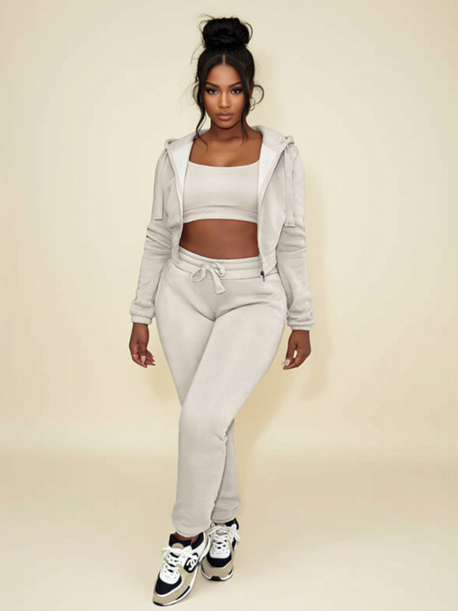 Woven 3‑Piece Leisure Set