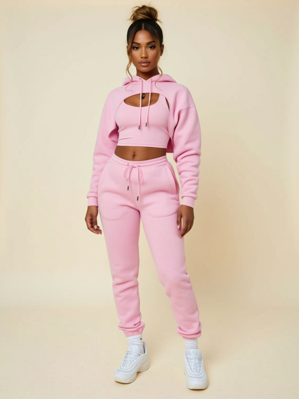 Hooded 3‑Piece Lounge Set