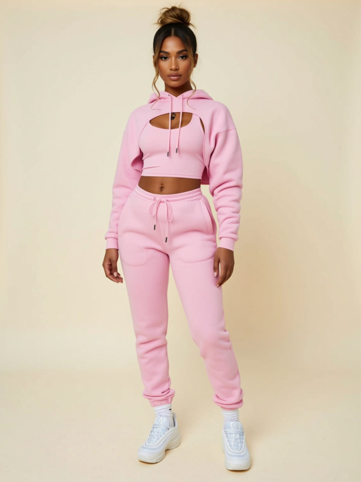 Hooded 3‑Piece Lounge Set