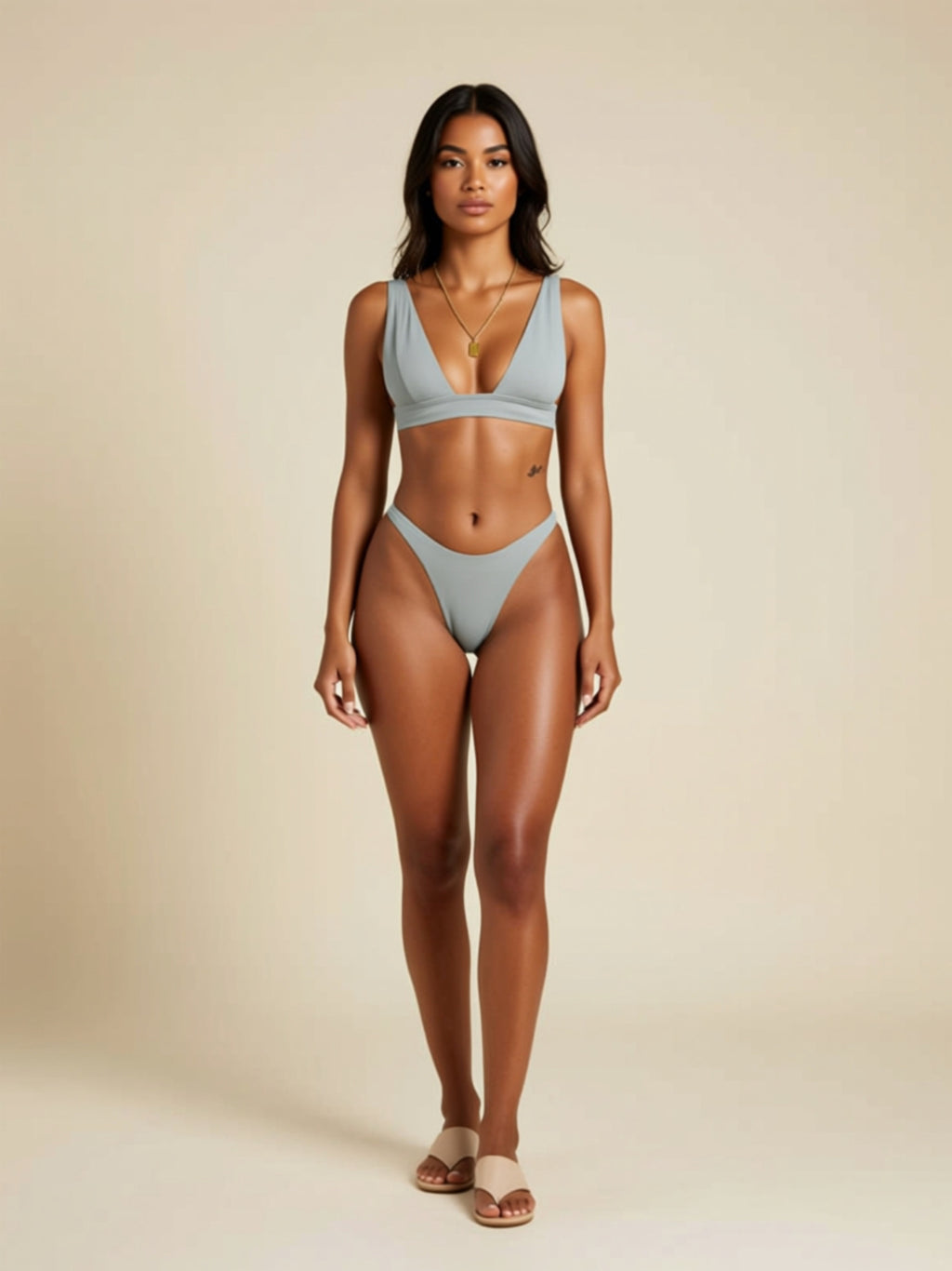 Basic Knit Bikini Set