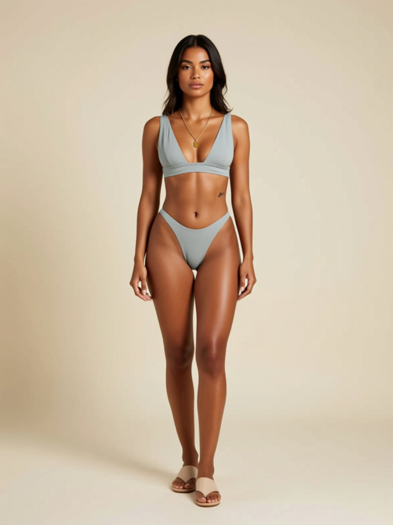 Basic Knit Bikini Set