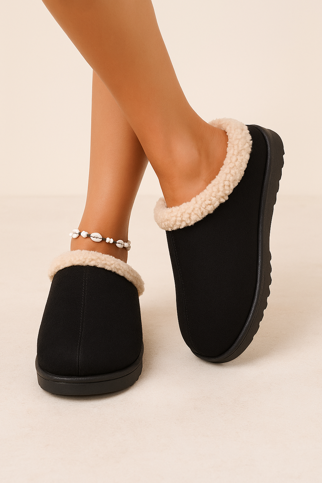 Cozy Suede Fluff Slippers