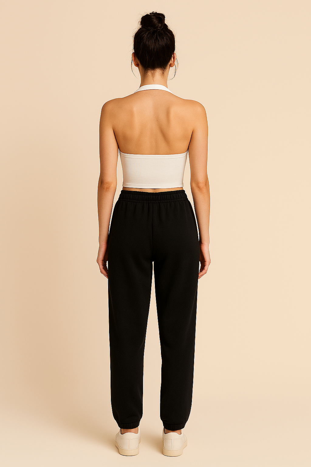 Ribbed Halter Crop Camisole