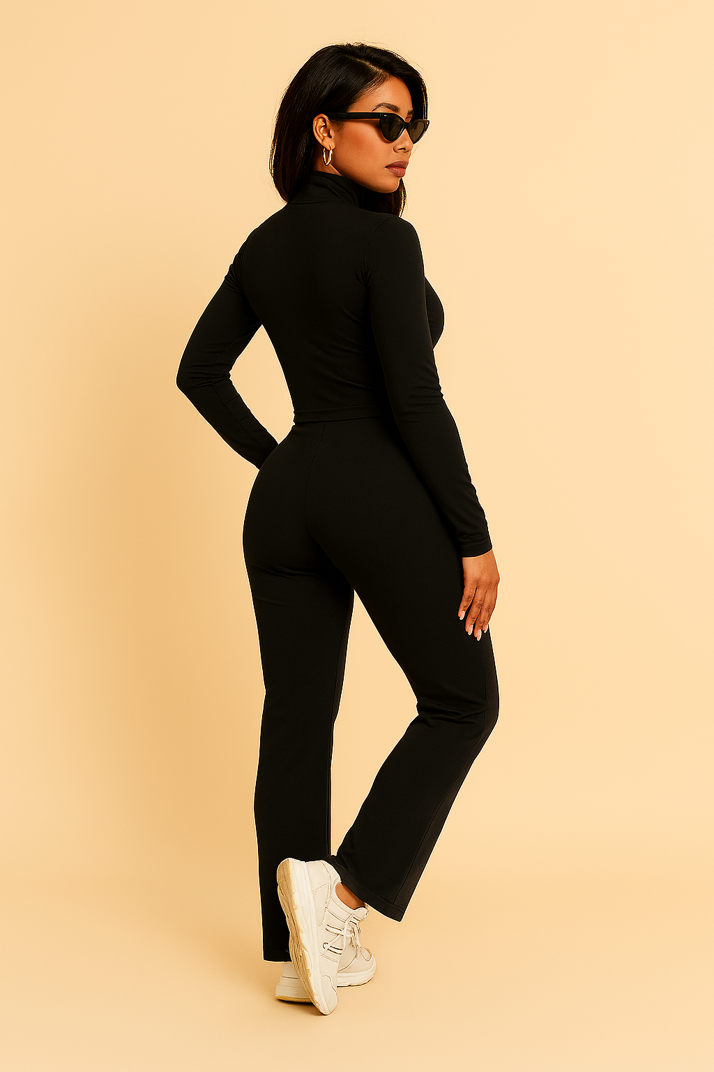 Two-Piece Zip-Up Jacket and Pants Set