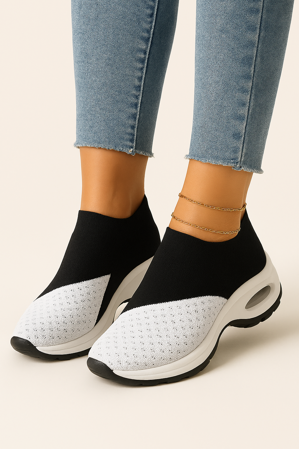 Slipper-Sneakers aus Mesh
