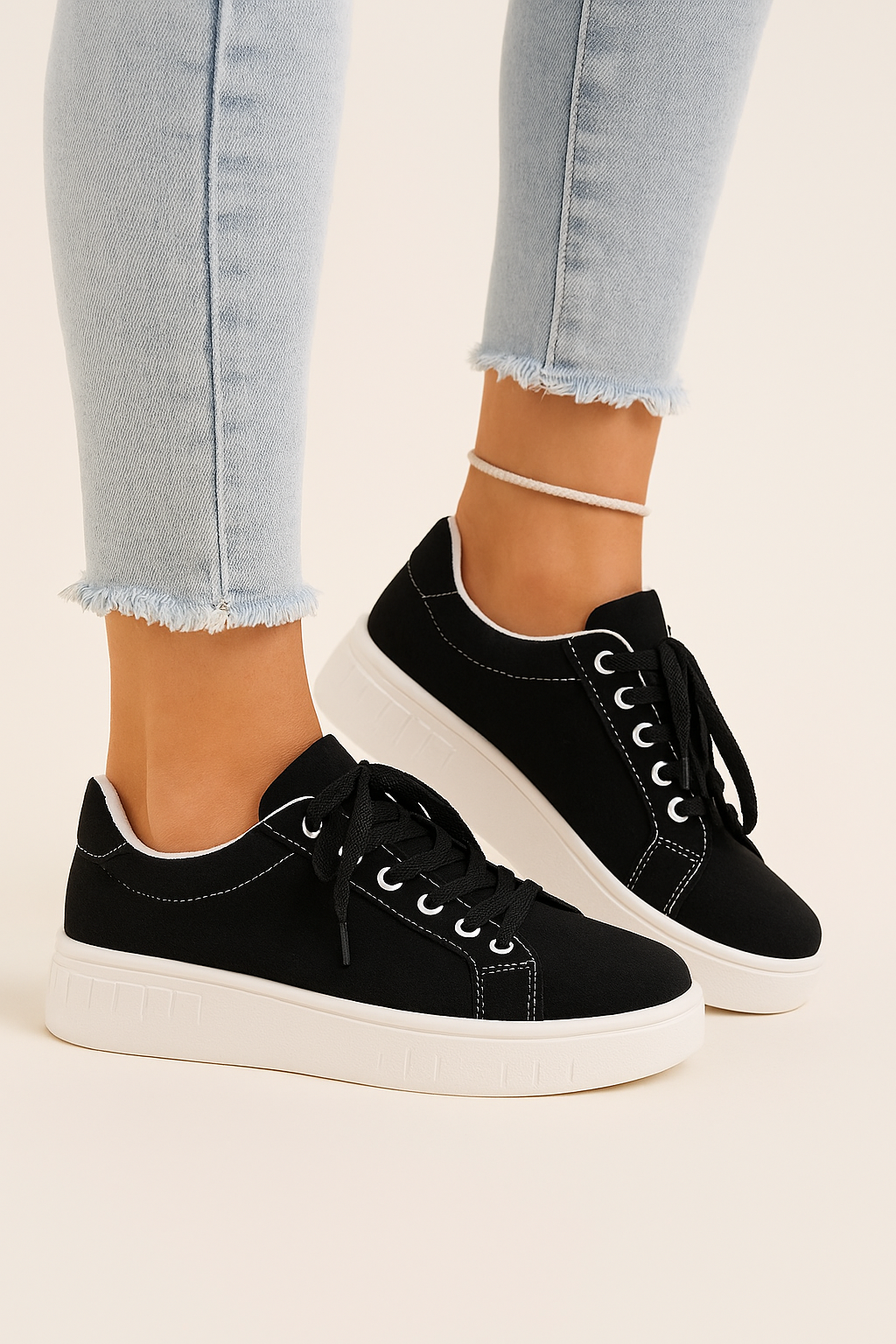 Casual Lace-Up Sneakers