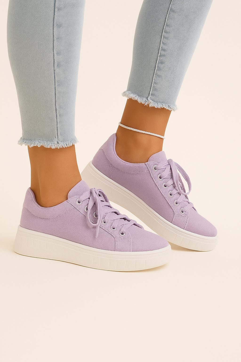 Casual Lace-Up Sneakers