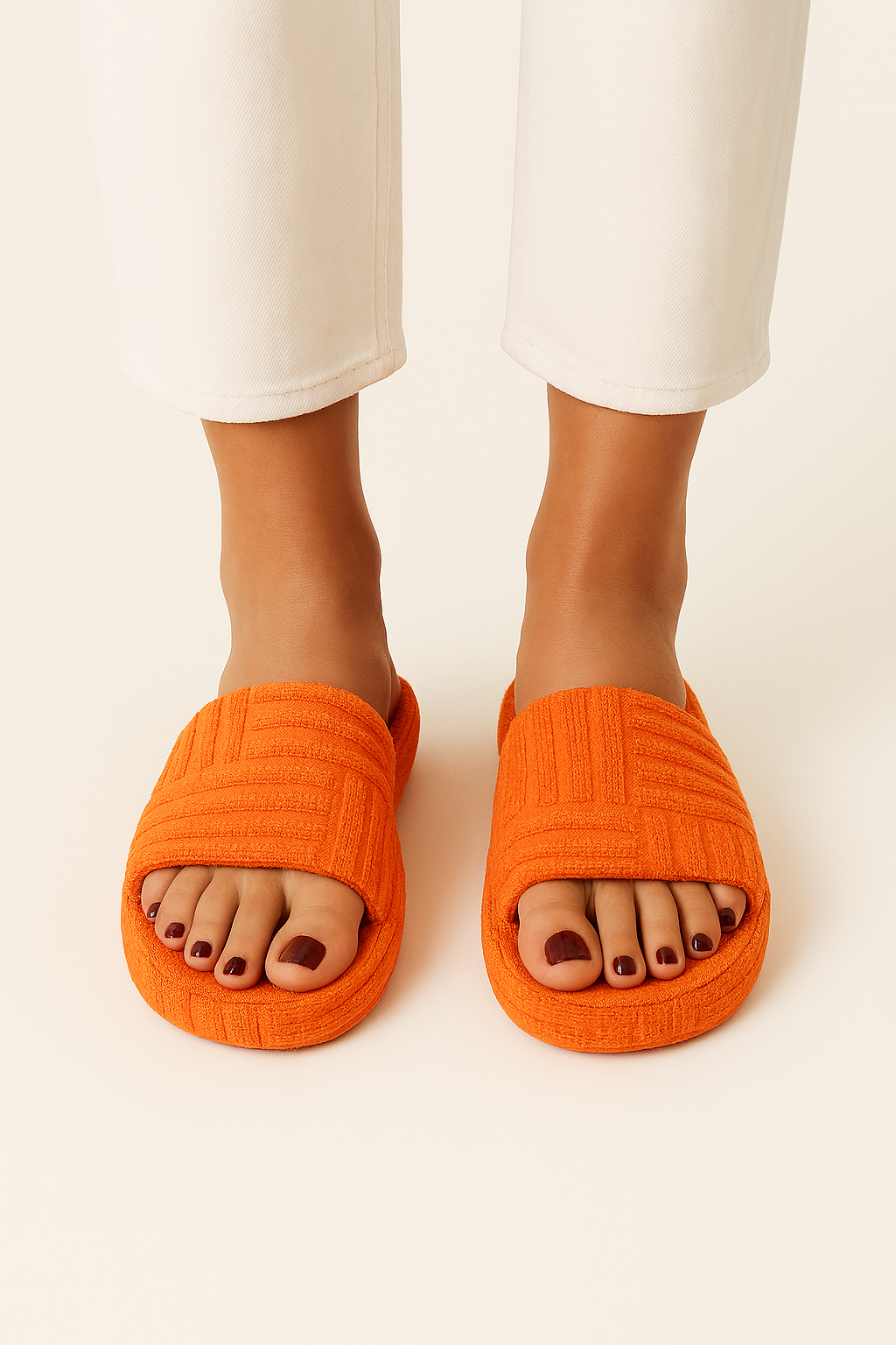 Open-Toe Indoor Slippers
