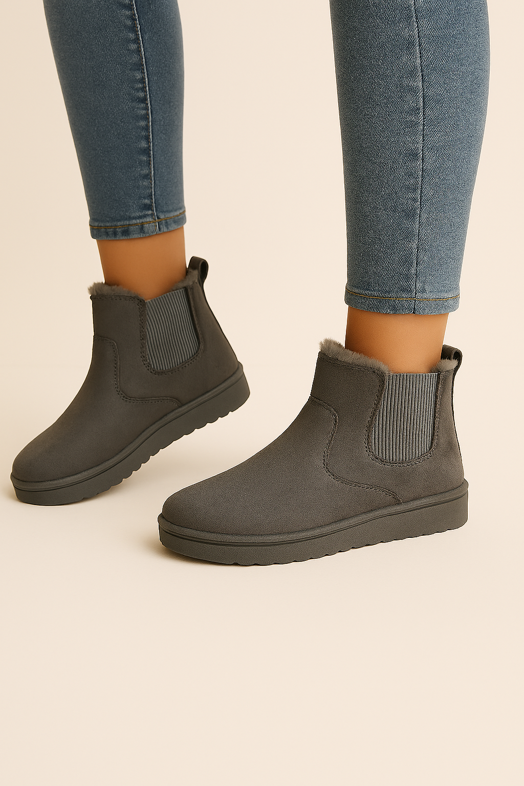Bottines en daim