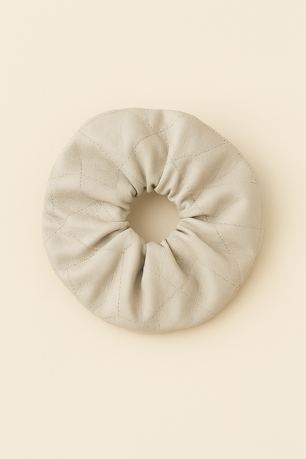3 Vegan Leather Hair Scrunchies
