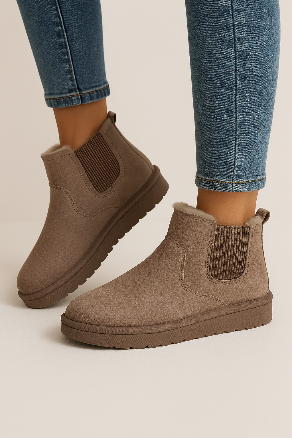 Bottines en daim
