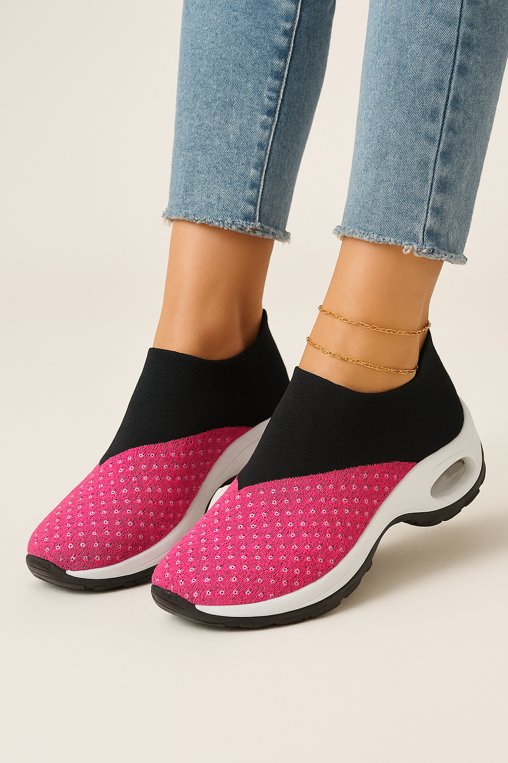 Slipper-Sneakers aus Mesh
