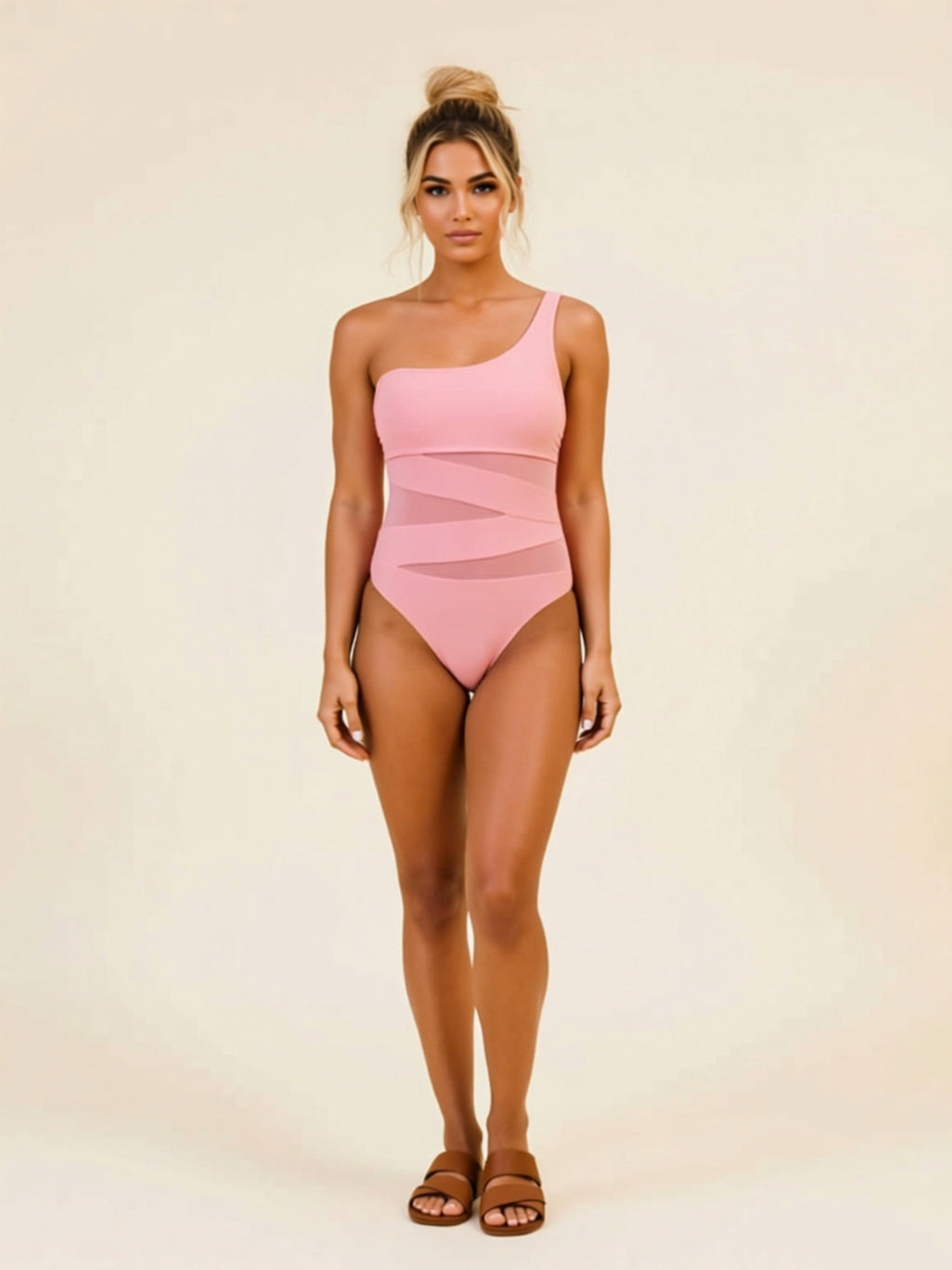 Solid One‑Piece Swimsuit