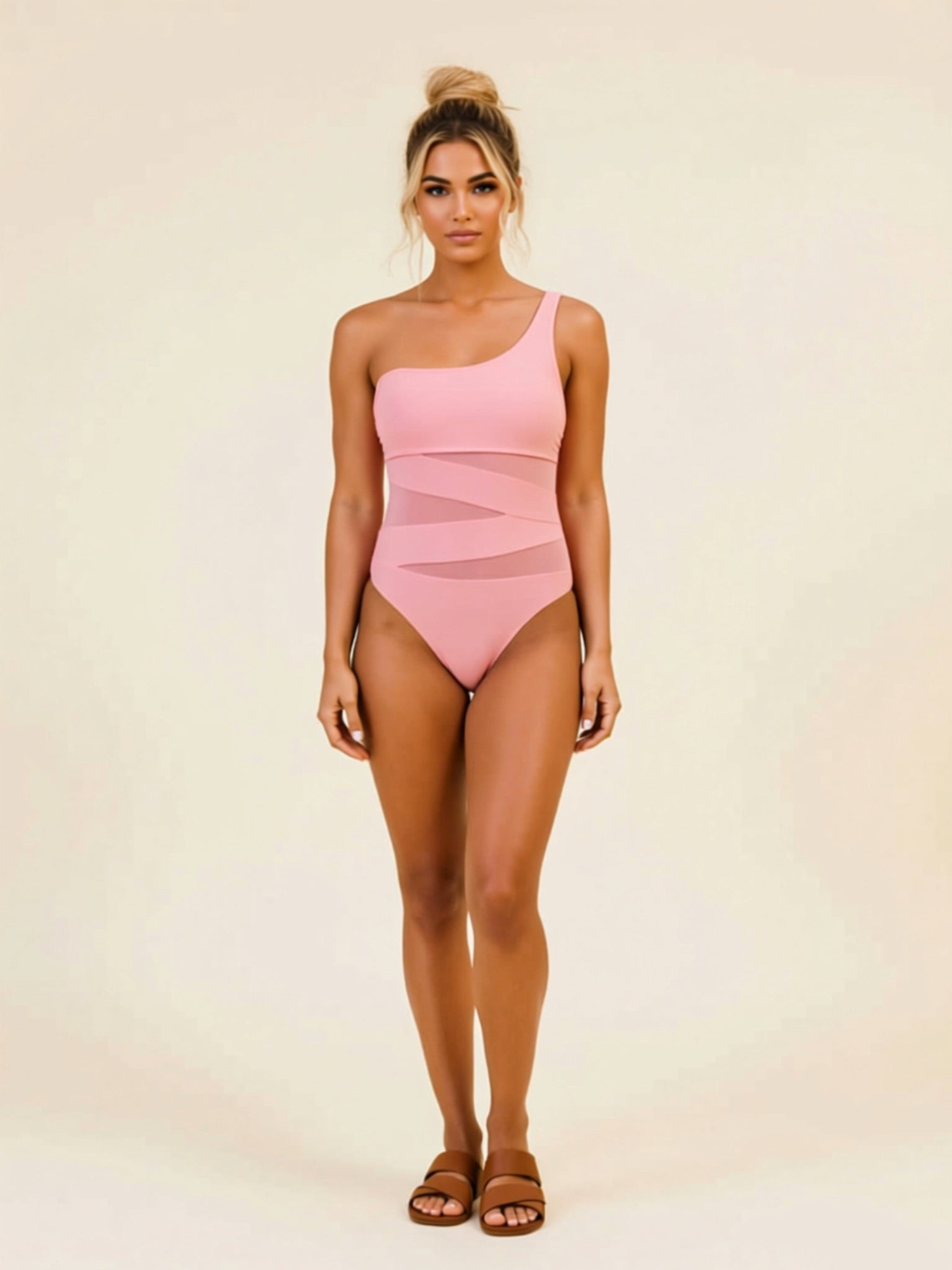 Solid One‑Piece Swimsuit