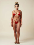 Strappy Triangle Bikini Set