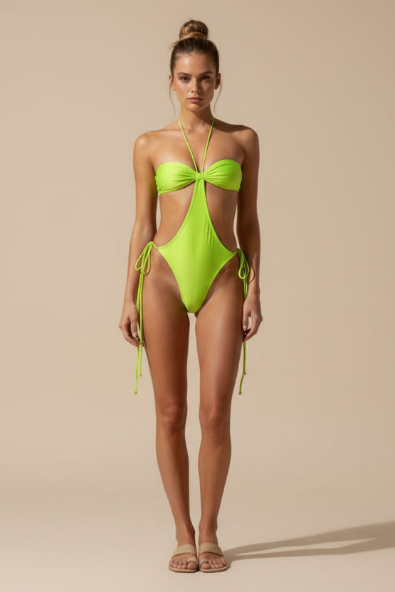 Boho Cutout One‑Piece Swimsuit