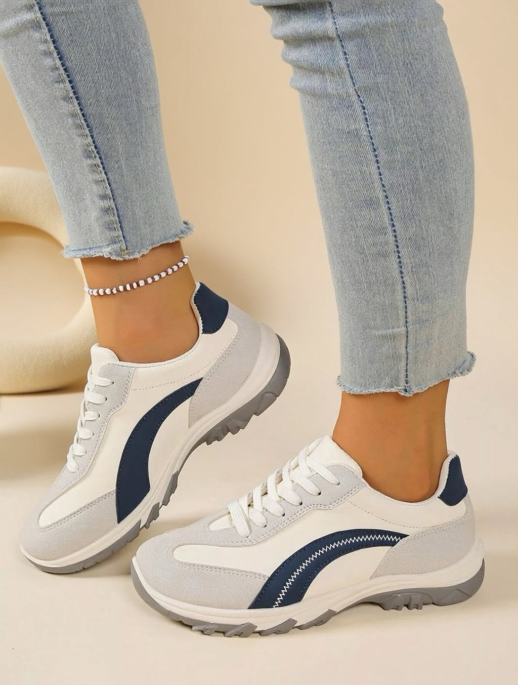Vegan Leather Chunky Sneakers