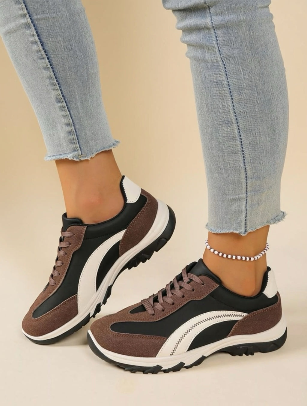 Vegan Leather Chunky Sneakers