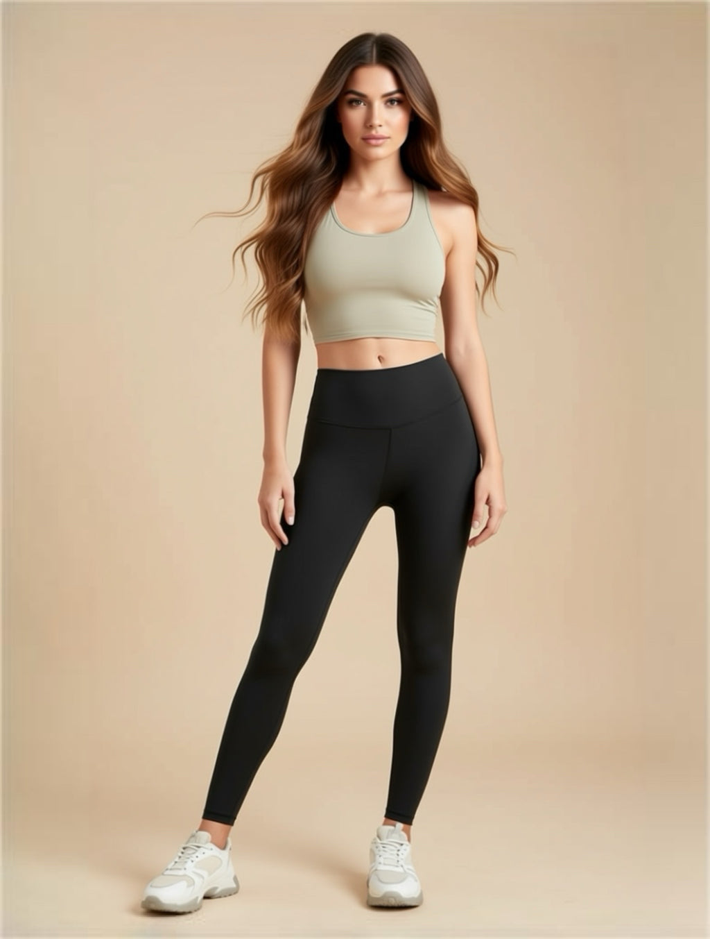 Besonders dehnbare Active-Leggings