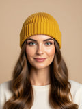 Gemütliche gerippte Strickmütze