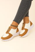 Slip-On Zip Detail Sneakers