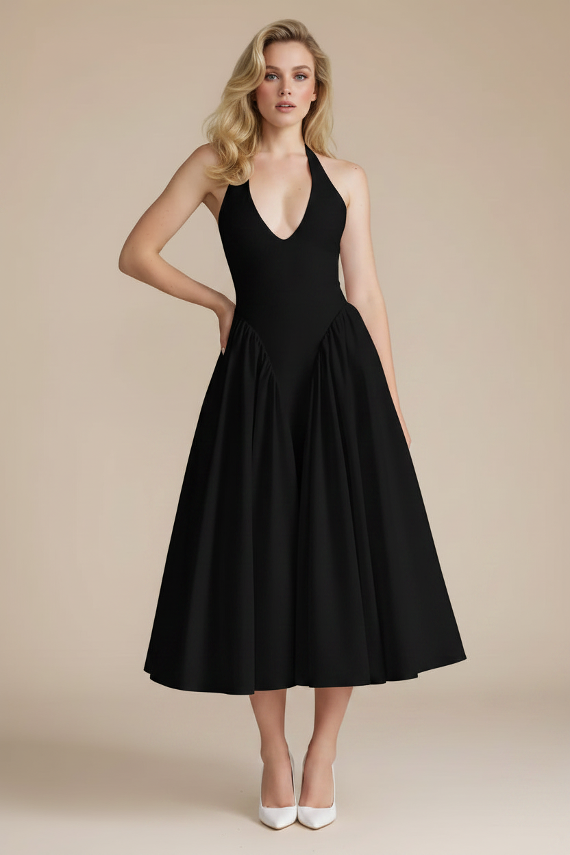 Halter Midi Dress