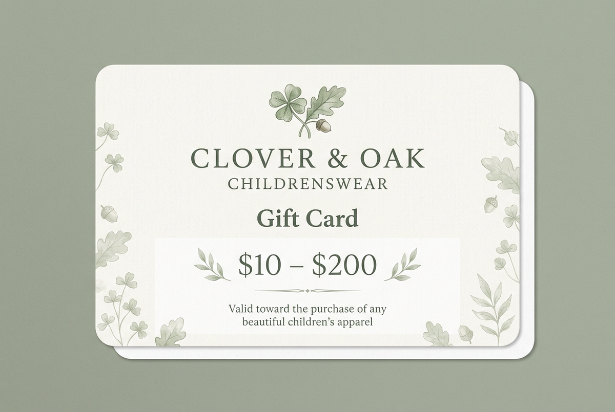 Clover & Oak Gift Card: Give the Gift of Style