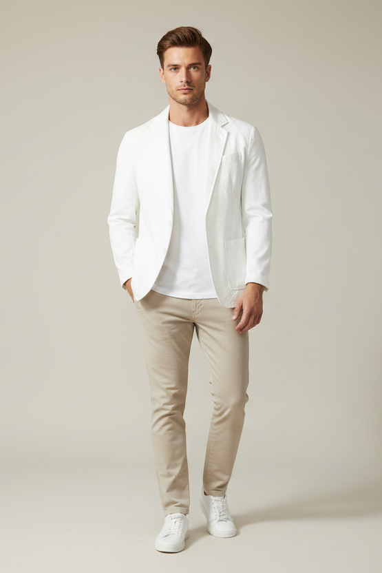 Lightweight Black Blazer | Thin Single-Breasted Casual Suit Jacket