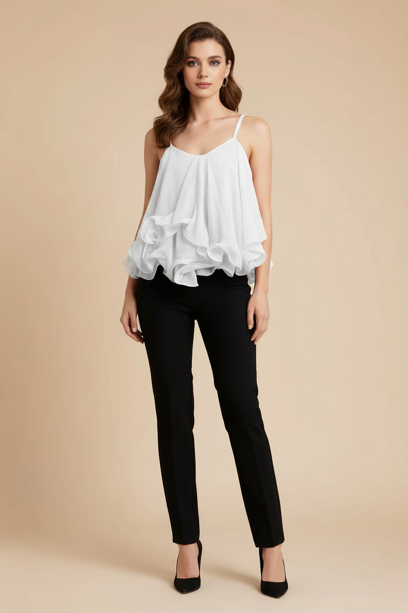 Ruffle Layered Cami Top