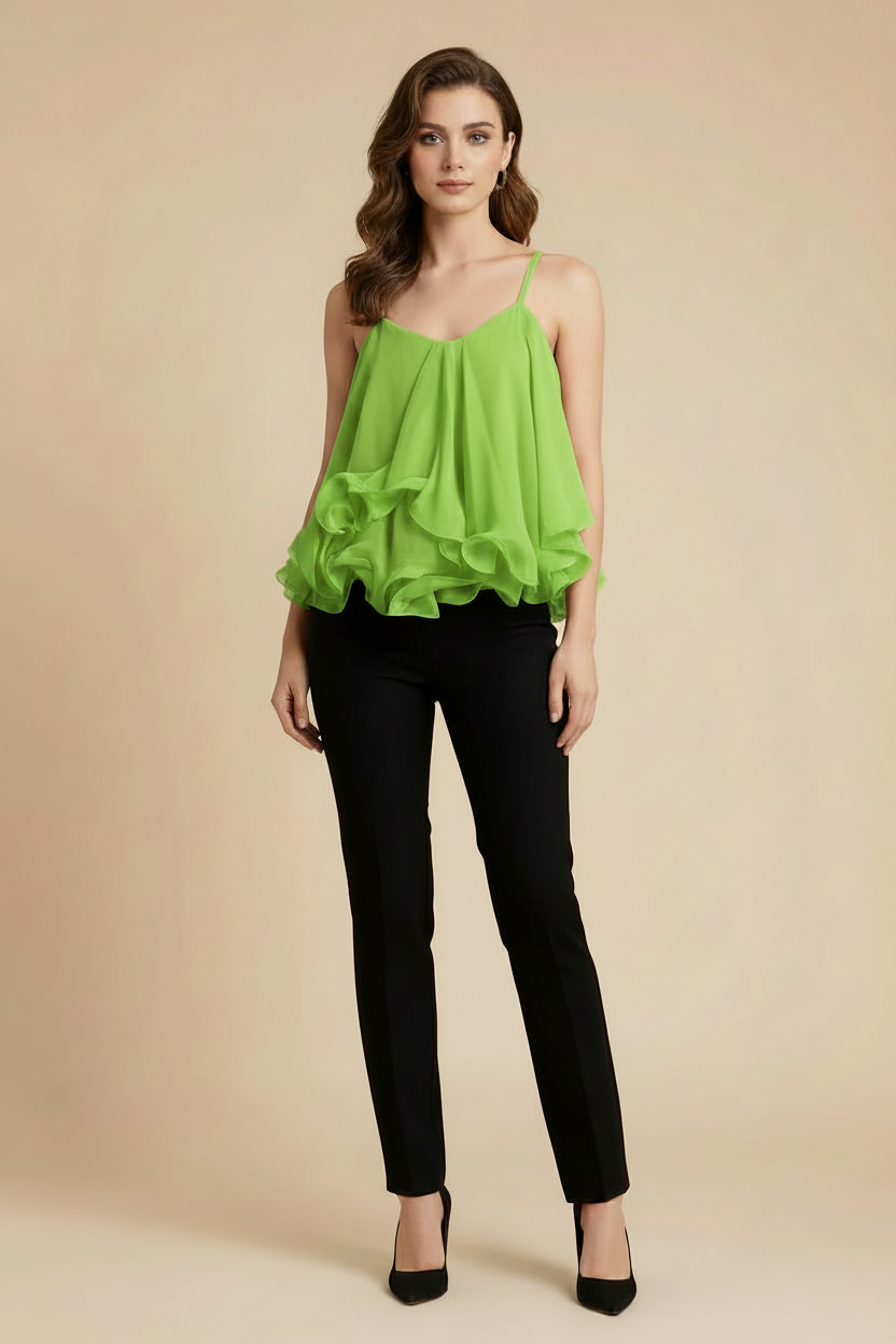 Ruffle Layered Cami Top
