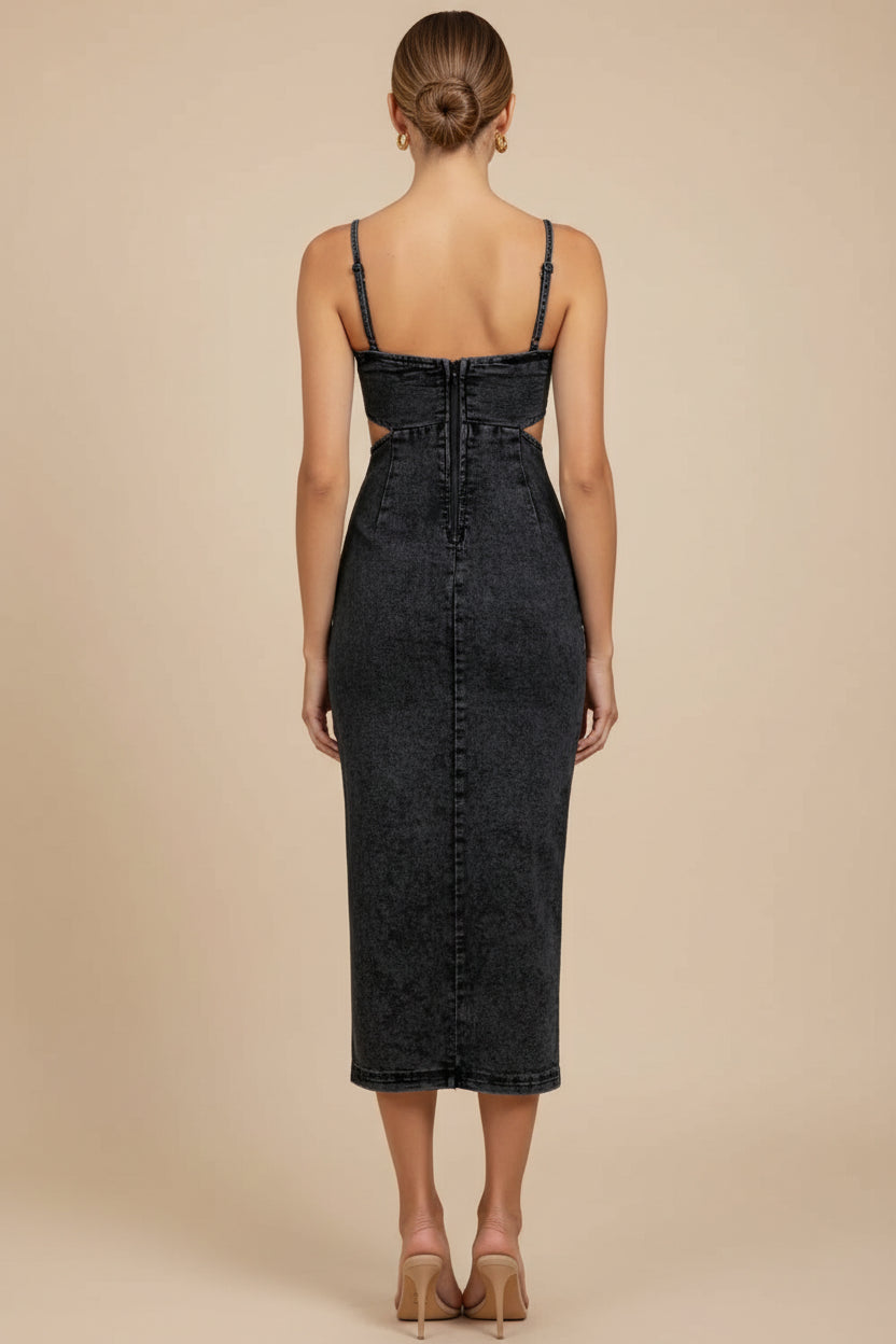 Cutout Bodycon Midi Dress