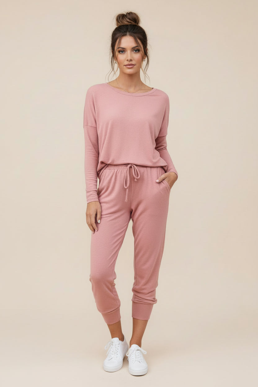 Ensemble pantalon tricoté