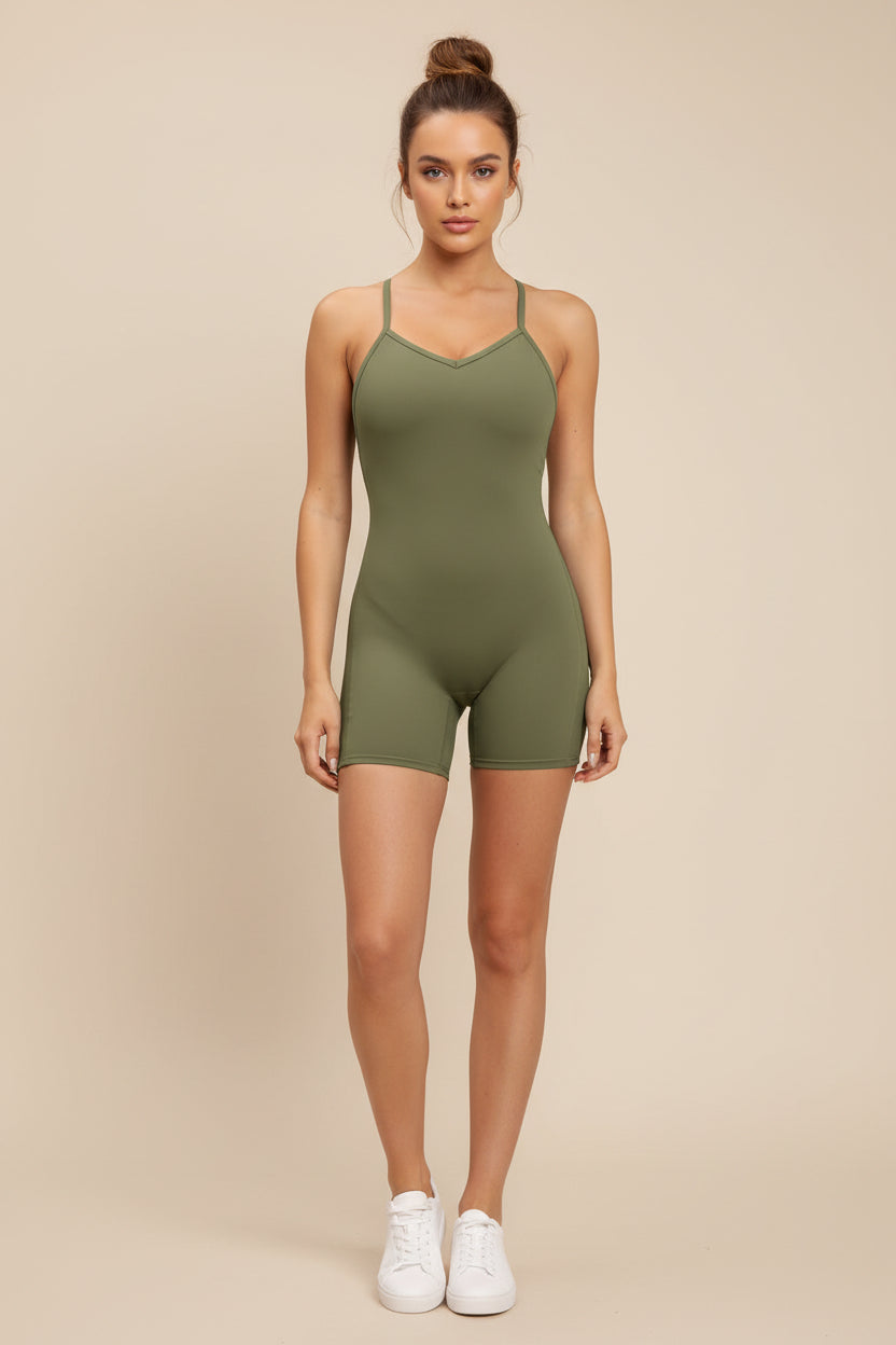 High‑Stretch Sports Romper