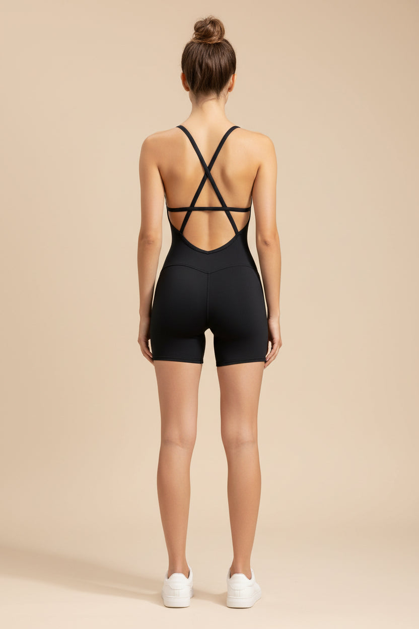 High‑Stretch Sports Romper
