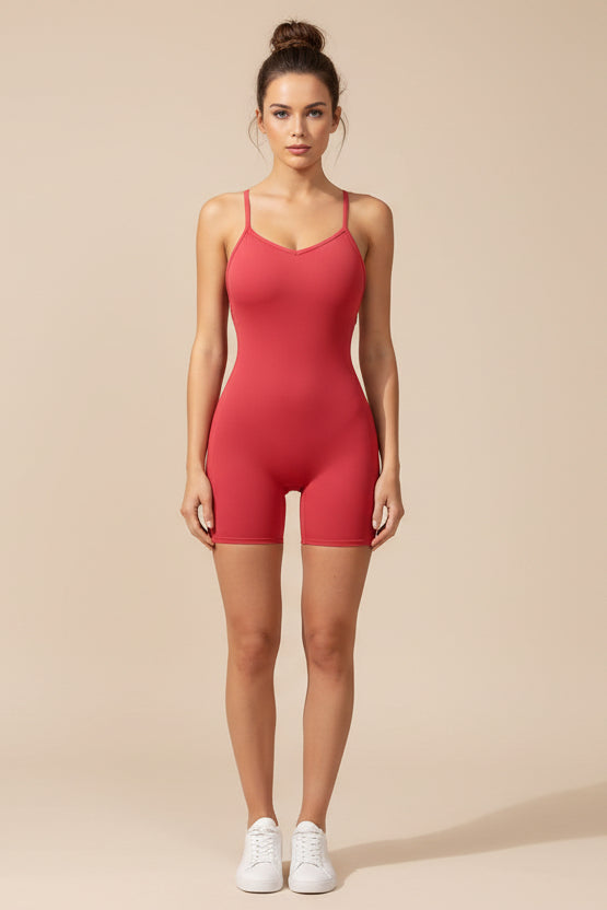 High‑Stretch Sports Romper