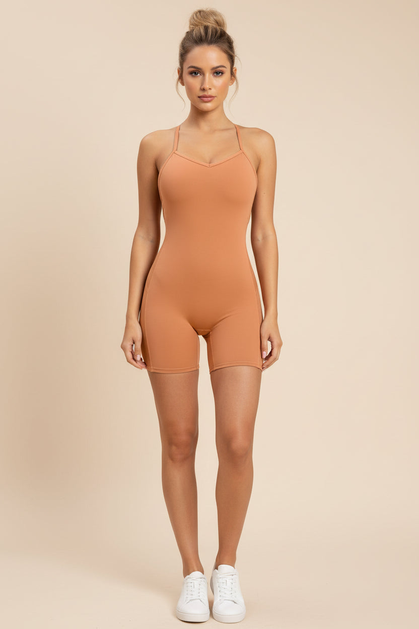 High‑Stretch Sports Romper