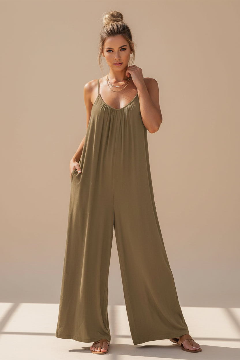 Casual Suspender Jumpsuit