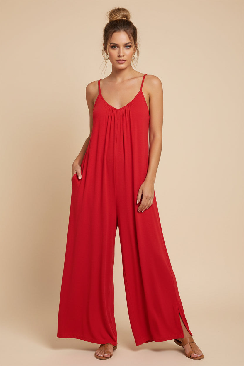 Casual Suspender Jumpsuit