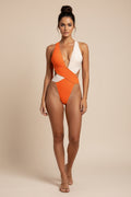 Boho One-Piece Swimsuit with Cutouts