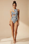 🌴 Bohemian Cut‑Out One‑Piece Swimsuit