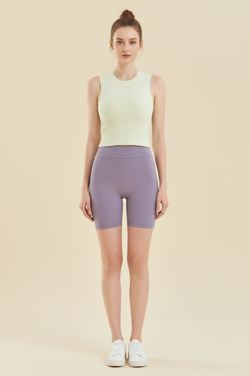 Seamless Sleeveless Sports Crop Top