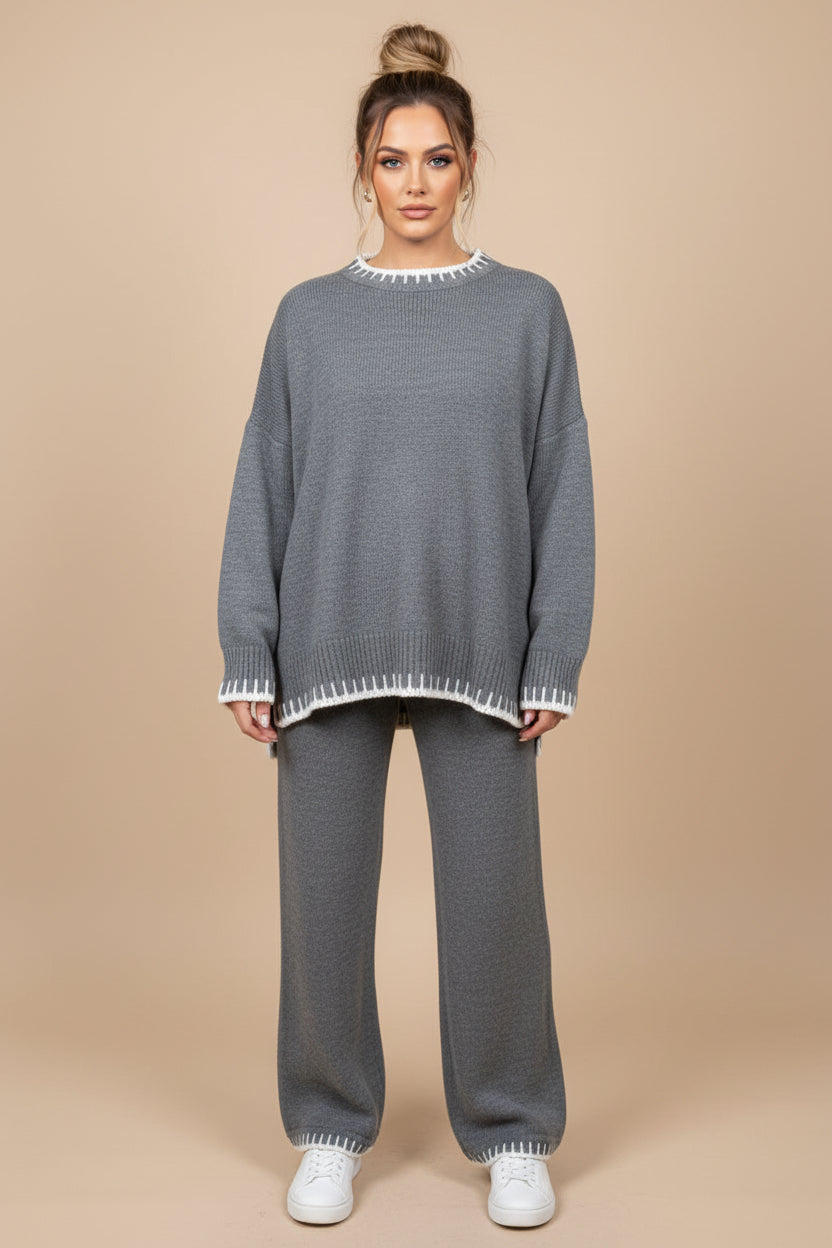 Dropped Shoulder Top & Relaxed Fit Pants