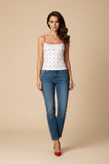 Cute Fruit Print Knit Top