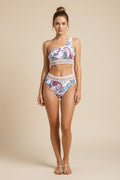 One-Shoulder Triangle Bikini Set