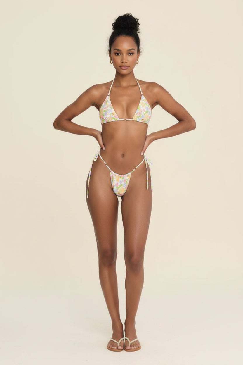 Strappy Triangle Bikini Set