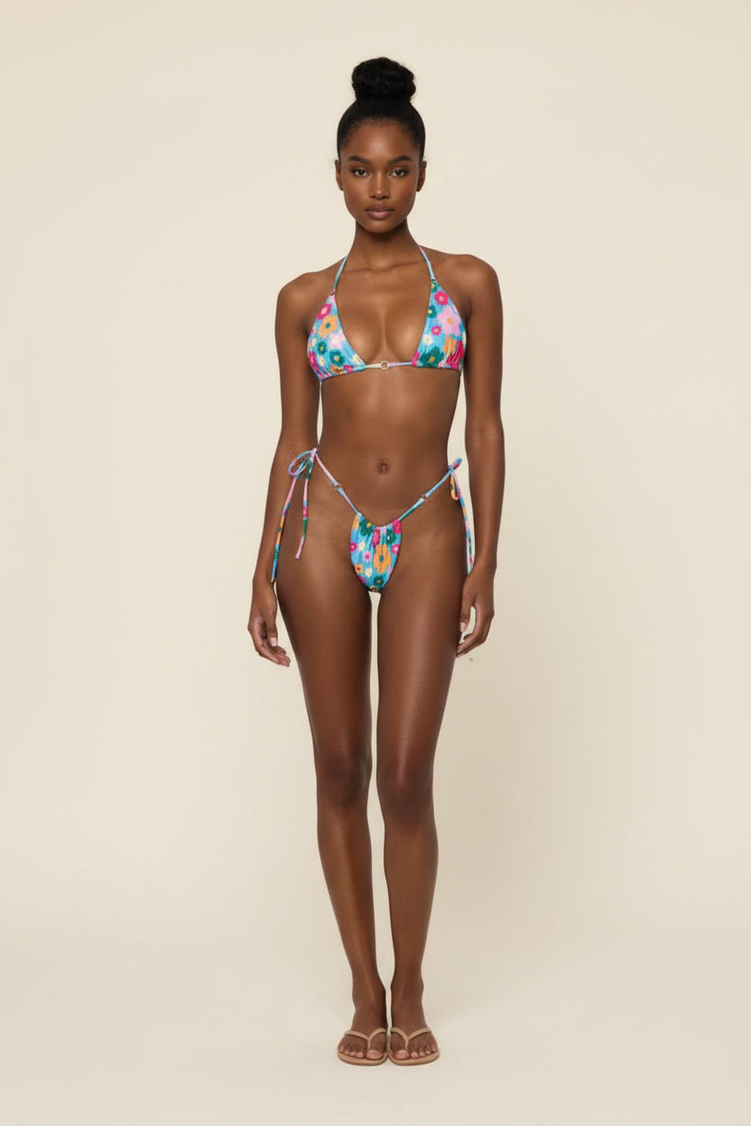 Strappy Triangle Bikini Set