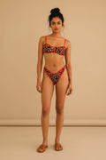 Cute Fruit Print Two‑Piece Swim Set