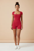 High‑Stretch One‑Piece Sports Romper